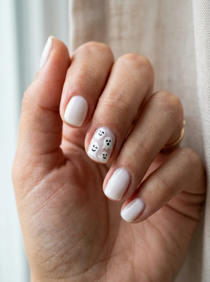 Cute Ghost Nails: Ghost gang