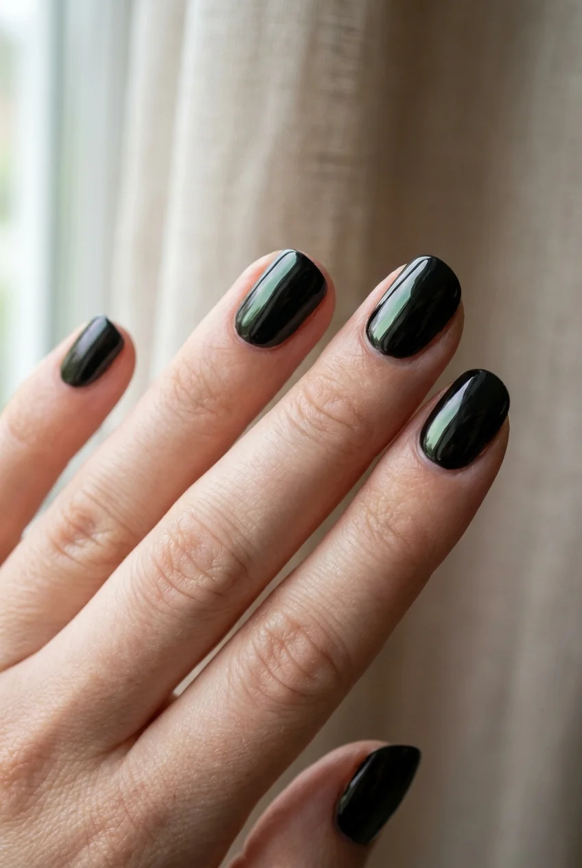 Glow topcoat over anything for short nails