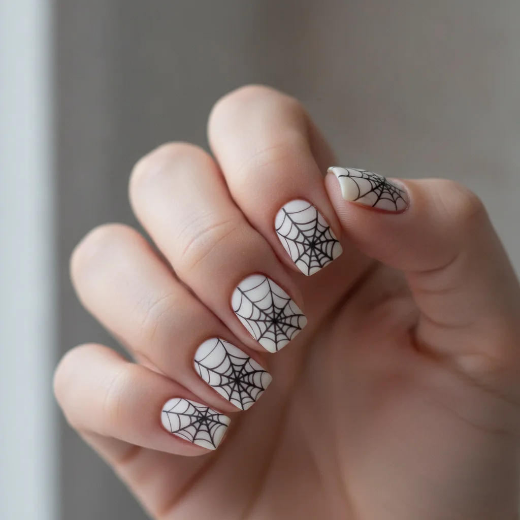 Matte Web for short nails