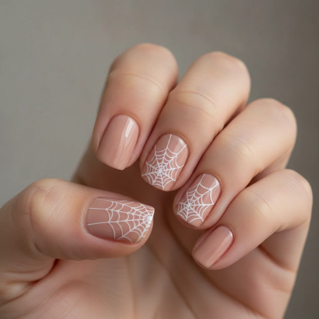 Web across two nails for short nails